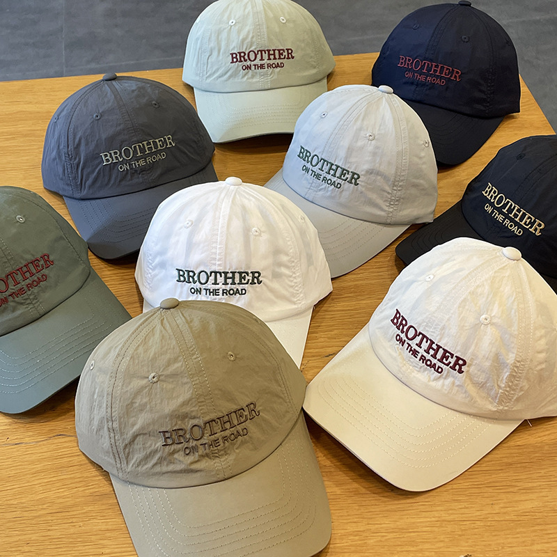 Spring and summer new couple outdoor sports running baseball cap men's quick drying breathable duckbill cap women's camping spring outing class cap