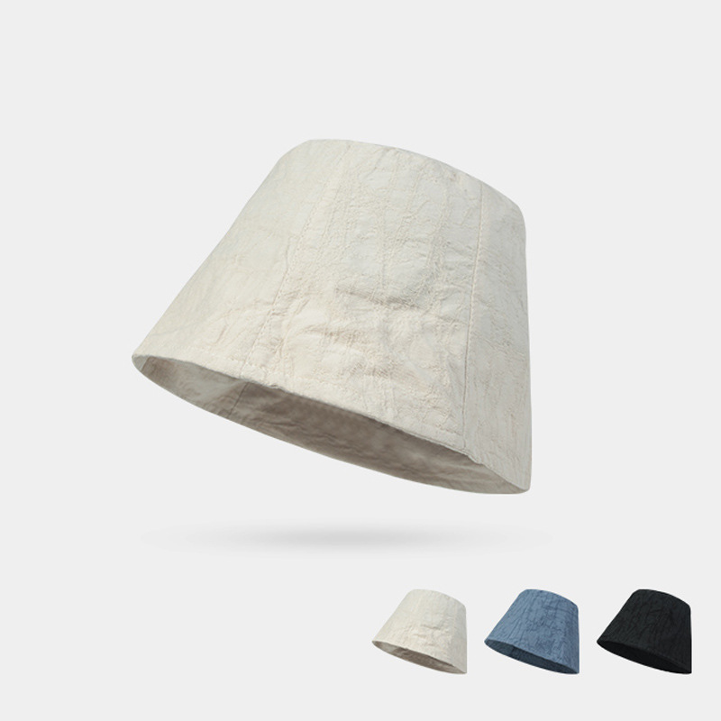 2024 new Korean version ins design sense pleated fashionable fisherman hat for couples, outdoor versatile sun visor cap