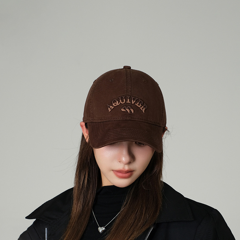 Korean designer collaboration baseball cap, deep top duckbill cap, high-end feel, soft top, small face, versatile sun hat Korean designer collaboration baseball cap, deep top duckbill cap, high-end feel, soft top, small face, versatile sun hat
