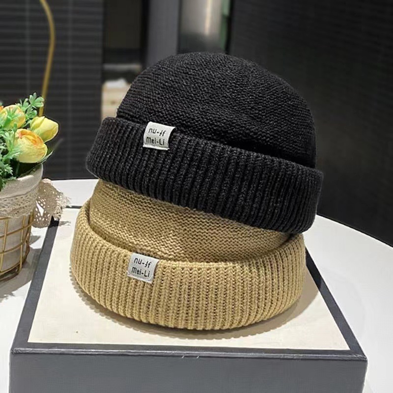 Autumn/Winter Hat Men's Trendy Knitted Hat Korean Edition Guapi Hat Trendy Brand Knitted Hat Yapi Hat Winter Hip Hop Landlord Cold Hat