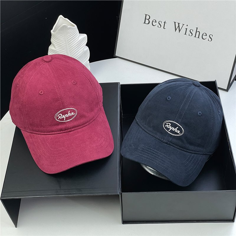 New high-quality soft top letter embroidered baseball cap for women's casual and versatile wide brim round face duck tongue hat for men New high-quality soft top letter embroidered baseball cap for women's casual and versatile wide brim round face duck tongue hat for men