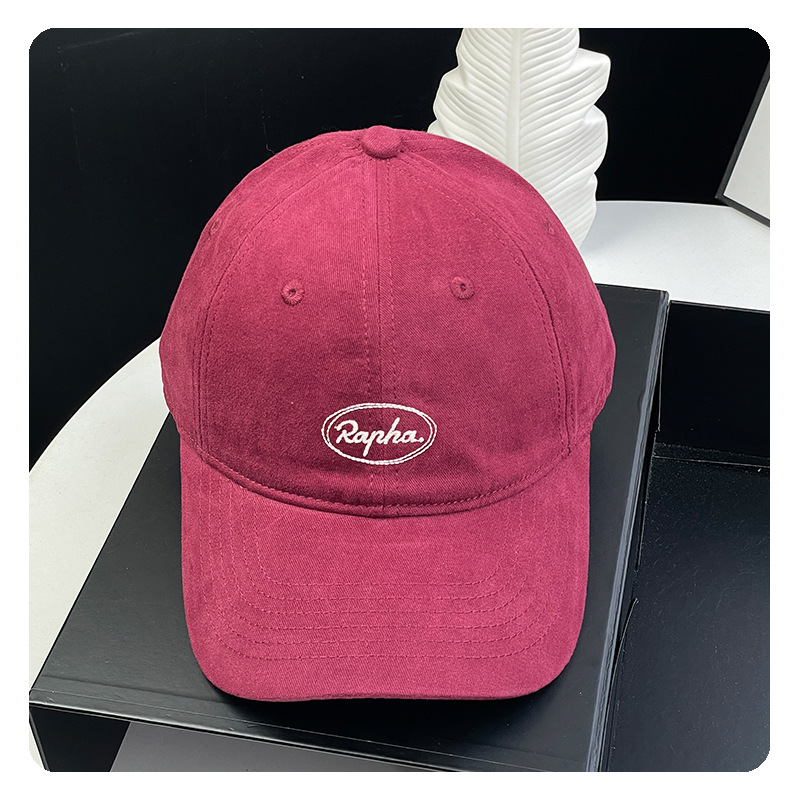 New high-quality soft top letter embroidered baseball cap for women's casual and versatile wide brim round face duck tongue hat for men New high-quality soft top letter embroidered baseball cap for women's casual and versatile wide brim round face duck tongue hat for men