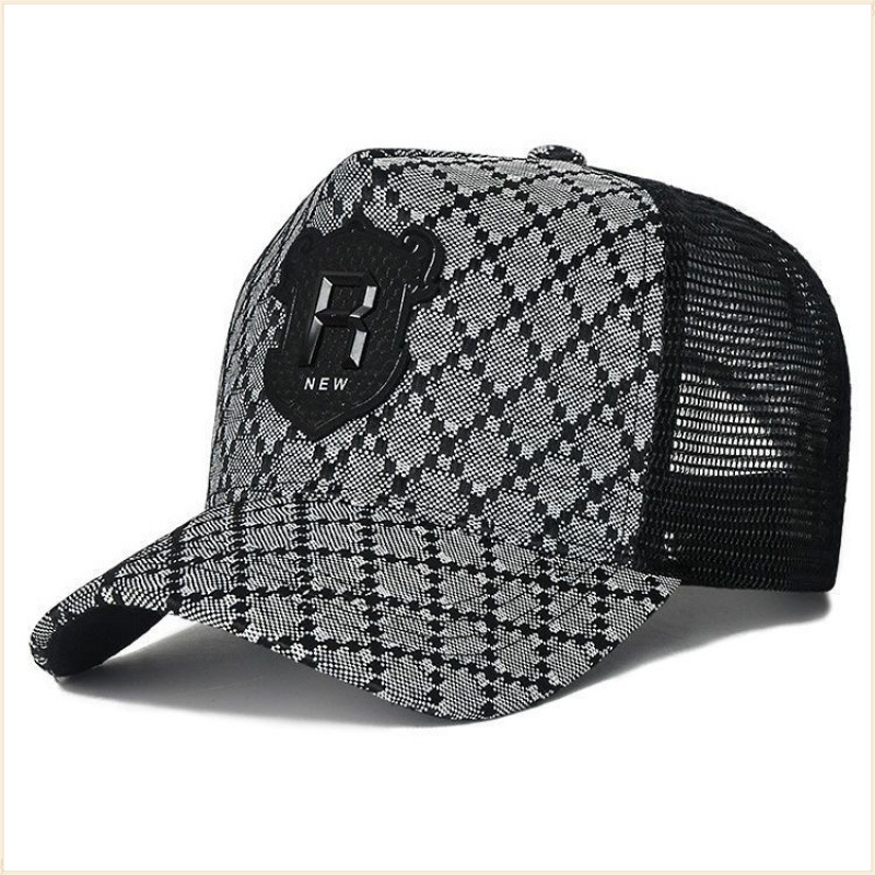 Cross border metal tag R baseball cap dynamic R mesh cap duckbill cap mesh sunshade cap summer breathable cap mesh cap Cross border metal tag R baseball cap dynamic R mesh cap duckbill cap mesh sunshade cap summer breathable cap mesh cap