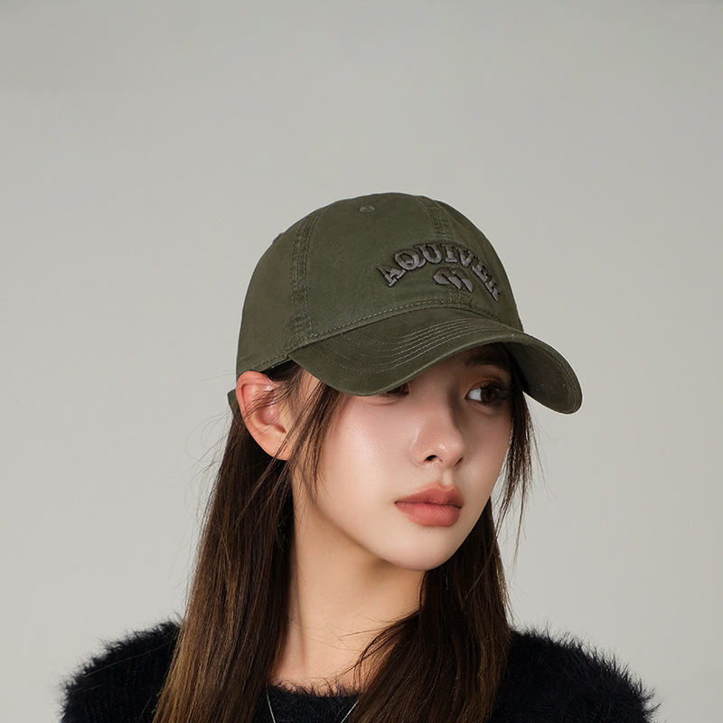 Korean designer collaboration baseball cap, deep top duckbill cap, high-end feel, soft top, small face, versatile sun hat Korean designer collaboration baseball cap, deep top duckbill cap, high-end feel, soft top, small face, versatile sun hat