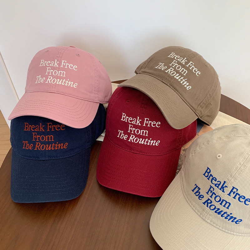 Wide brimmed baseball cap for women, Korean version, small and versatile, sun shading and sun protection duckbill hat, Japanese style big head circumference, deep top hat