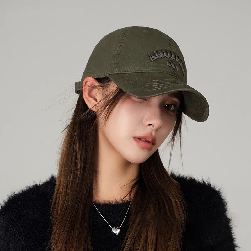 Korean designer collaboration baseball cap, deep top duckbill cap, high-end feel, soft top, small face, versatile sun hat Korean designer collaboration baseball cap, deep top duckbill cap, high-end feel, soft top, small face, versatile sun hat