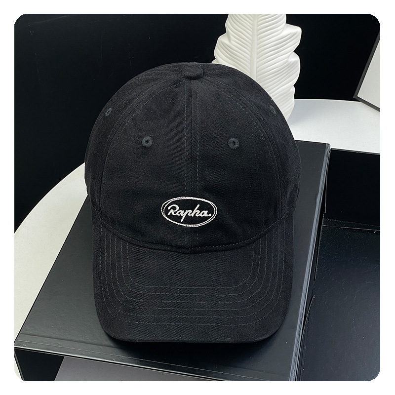 New high-quality soft top letter embroidered baseball cap for women's casual and versatile wide brim round face duck tongue hat for men New high-quality soft top letter embroidered baseball cap for women's casual and versatile wide brim round face duck tongue hat for men