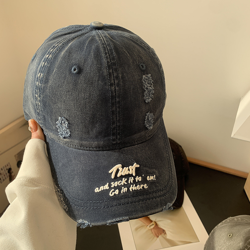Retro washed letter baseball cap for women, trendy hip-hop, versatile, soft top curved brim baseball cap, spring/summer new style hat Retro washed letter baseball cap for women, trendy hip-hop, versatile, soft top curved brim baseball cap, spring/summer new style hat