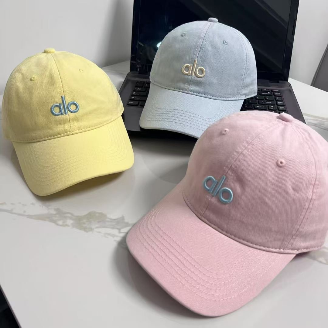 Spot Alo Embroidered Baseball Hat Soft Top Hat Men's and Women's Duck Tongue Hat European and American Trendy Brand Leisure Sunscreen Hat