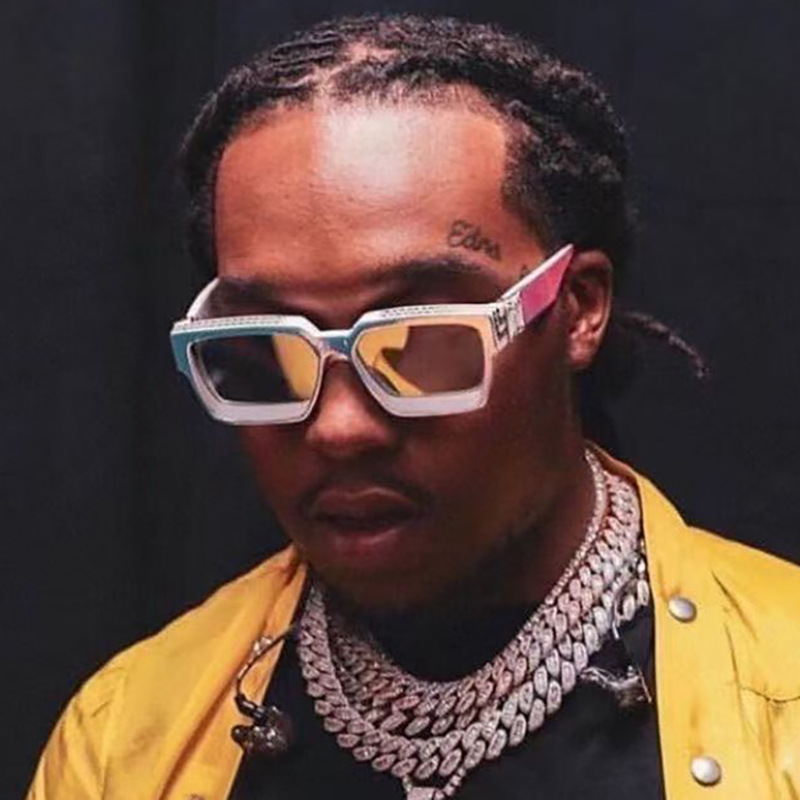 Millionaire Same Style Sunglasses Men's Fashion Internet Celebrity Sunglasses Women's Premium Glasses Box Sunglasses Cross border