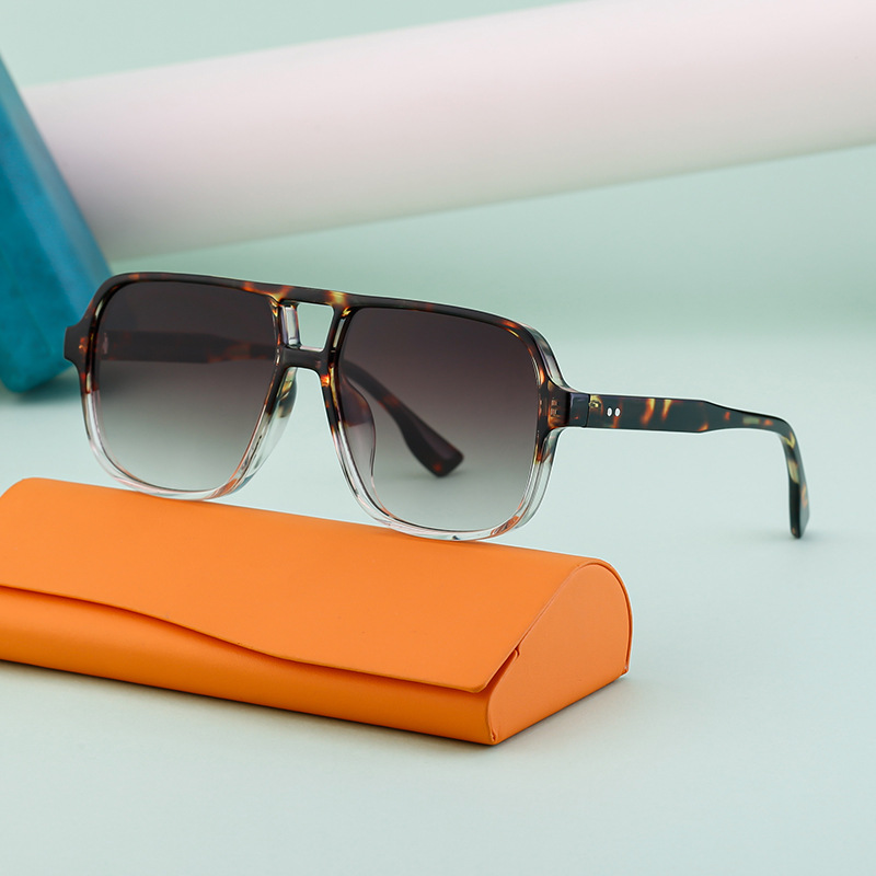 European and American retro double beam sunglasses men's large frame driving sunglasses men's outdoor hiking sunscreen glasses shapes European and American retro double beam sunglasses men's large frame driving sunglasses men's outdoor hiking sunscreen glasses shapes