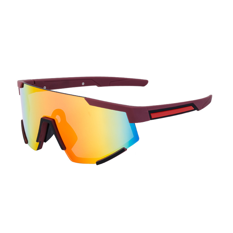 New cycling goggles, women's UV resistant one-piece large frame sunglasses, outdoor sports colorful integrated sunglasses New cycling goggles, women's UV resistant one-piece large frame sunglasses, outdoor sports colorful integrated sunglasses