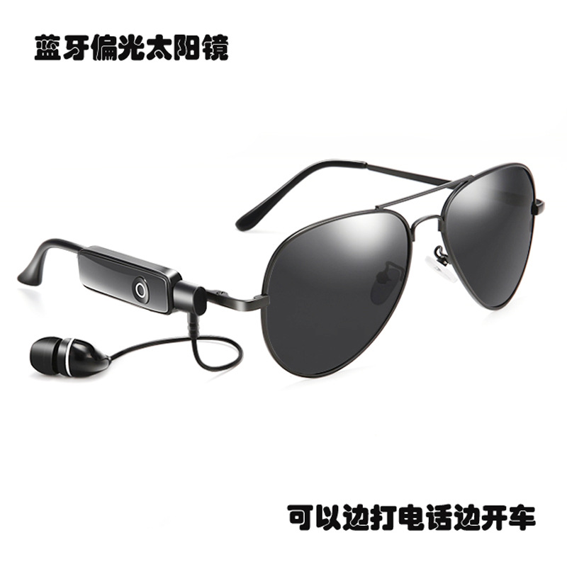 New Smart Bluetooth Earphones Glasses Toad Glasses Men's Polarized Sunglasses Smart Eye Listening Glasses Phone 208