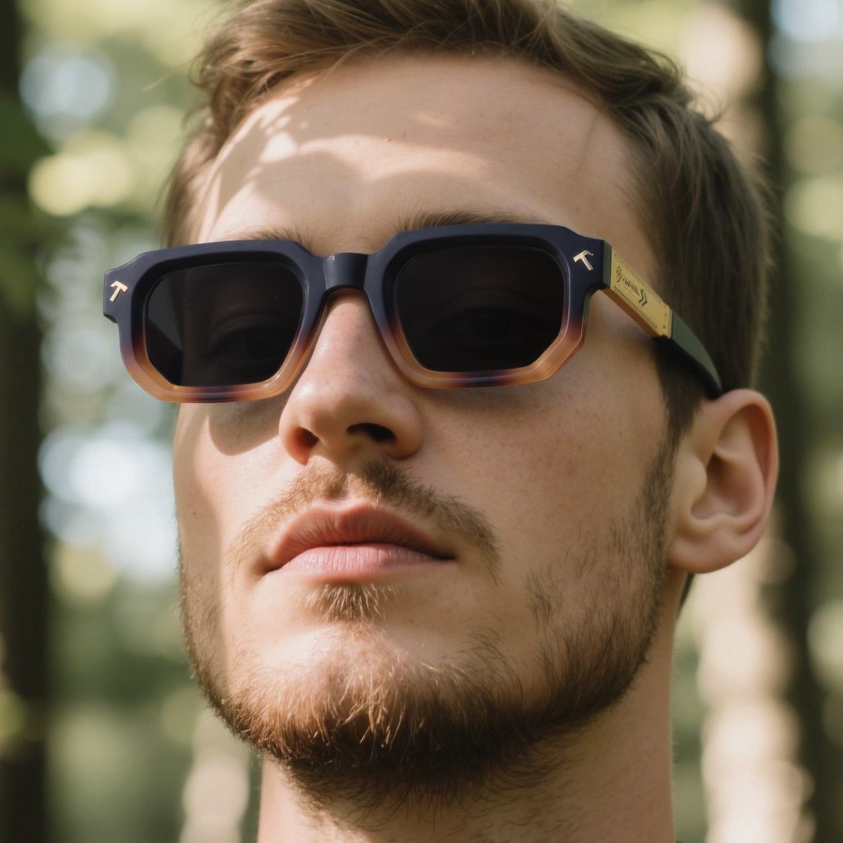 2025 New European and American Fashion Box Sunglasses for Men Outdoor Driving Sunscreen Trendy Sunglasses for Men Cross border