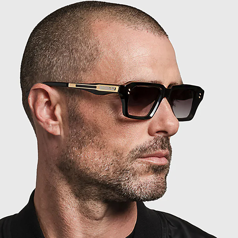 2025 New European and American Fashion Box Sunglasses for Men, Personalized Small Box, High end, Trendy Sunscreen Sunglasses for Men, Cross border