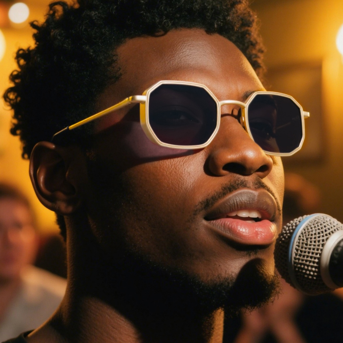 2025 New European and American Irregular Sunglasses for Men with a High Grade Feeling, Metal slingshot, Leg Sunglasses, Men's Trendy Shapes