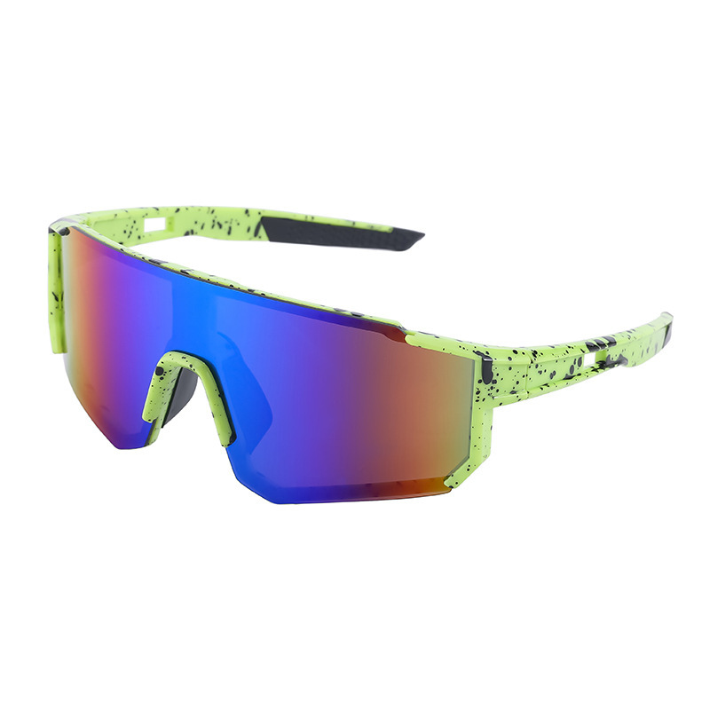 Cycling goggles, colorful outdoor women's clothing, European and American one-piece sunglasses, windproof skiing sports sun protection sunglasses, men's clothing Cycling goggles, colorful outdoor women's clothing, European and American one-piece sunglasses, windproof skiing sports sun protection sunglasses, men's clothing