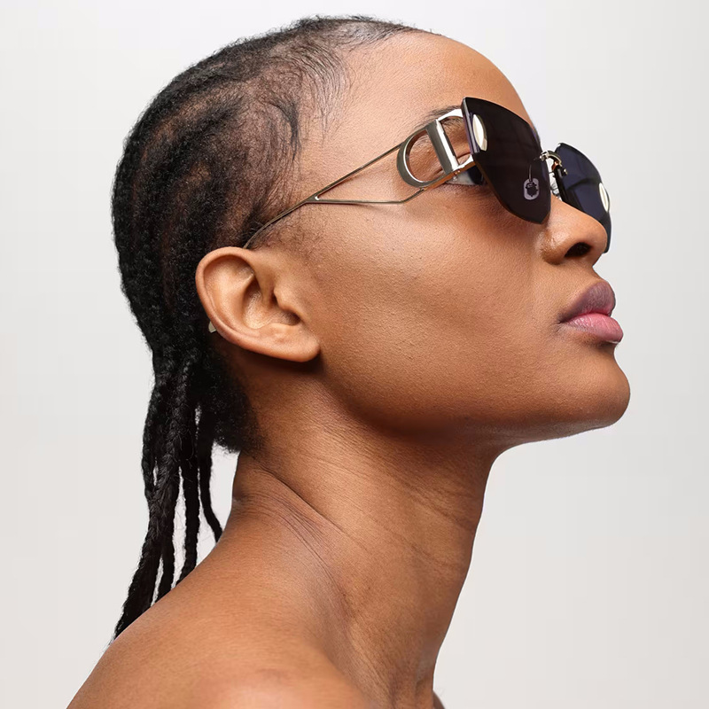 Glasses, sunglasses, European and American metal hollow out mirror legs, frameless sunglasses, women's high-end sense, big brand cross-border sunglasses Glasses, sunglasses, European and American metal hollow out mirror legs, frameless sunglasses, women's high-end sense, big brand cross-border sunglasses