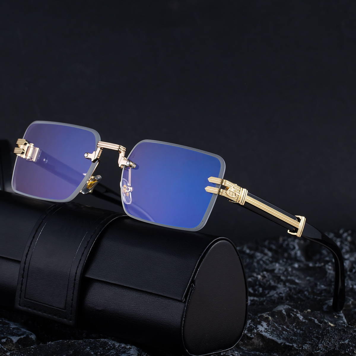 2025 New European and American Small Box Sunglasses for Men, Trendy Retro Sunglasses for Men, Premium Cross border Glasses Wholesale