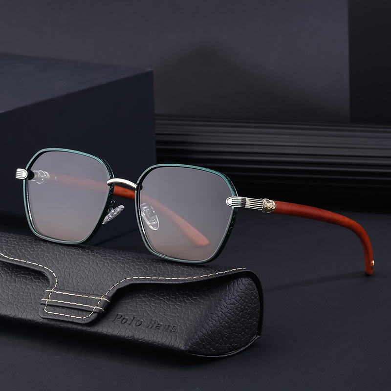 Retro imitation wood grain mirror legs men's sunglasses outdoor driving box sunglasses men's cross-border wholesale shapes Retro imitation wood grain mirror legs men's sunglasses outdoor driving box sunglasses men's cross-border wholesale shapes