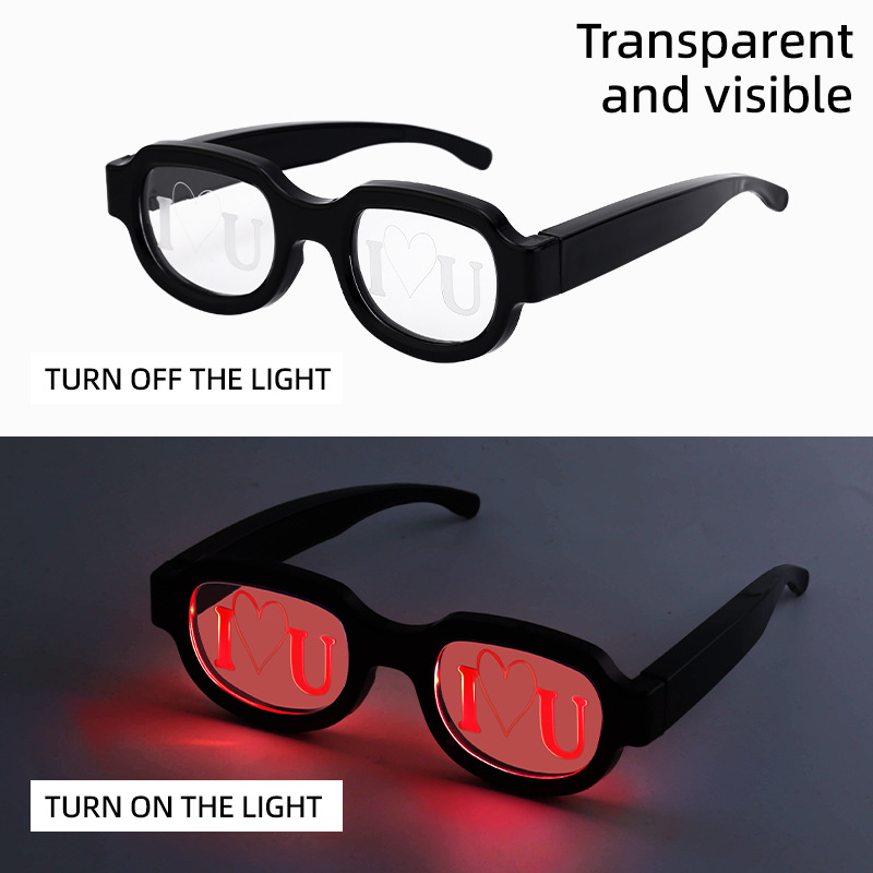 New LED light-emitting red eye glasses Tiktok same light-emitting glasses personality funny dance performance pop props New LED light-emitting red eye glasses Tiktok same light-emitting glasses personality funny dance performance pop props