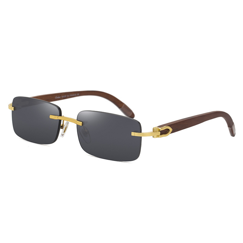 Fashion Sunglasses Men's Frameless Wooden Leg slingshot Sunglasses Men's Trendy Wooden Optical Frame Sunglasses Fashion Sunglasses Men's Frameless Wooden Leg slingshot Sunglasses Men's Trendy Wooden Optical Frame Sunglasses