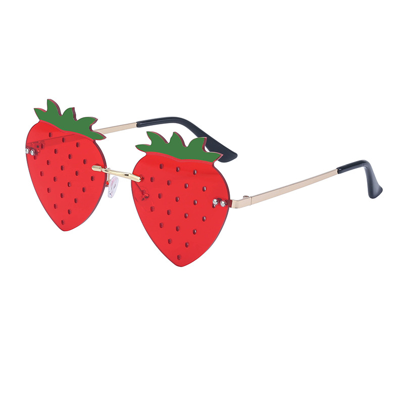 New European and American Christmas Ball Personalized Strawberry Sunglasses Women's Trendy Sunglasses Funny Glasses Cross border Wholesale New European and American Christmas Ball Personalized Strawberry Sunglasses Women's Trendy Sunglasses Funny Glasses Cross border Wholesale