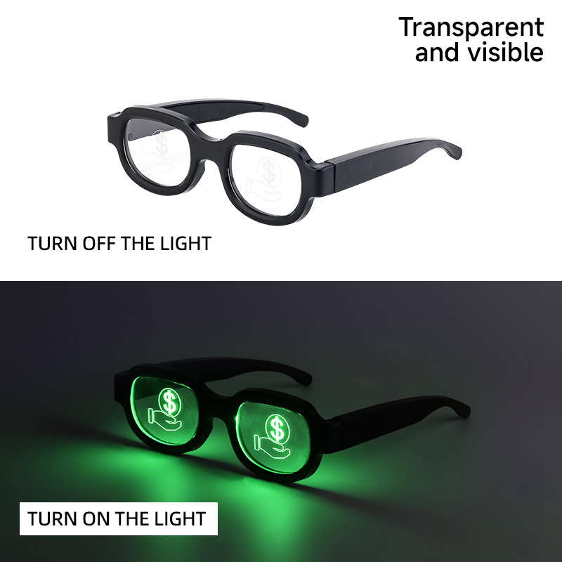 New LED light-emitting red eye glasses Tiktok same light-emitting glasses personality funny dance performance pop props New LED light-emitting red eye glasses Tiktok same light-emitting glasses personality funny dance performance pop props