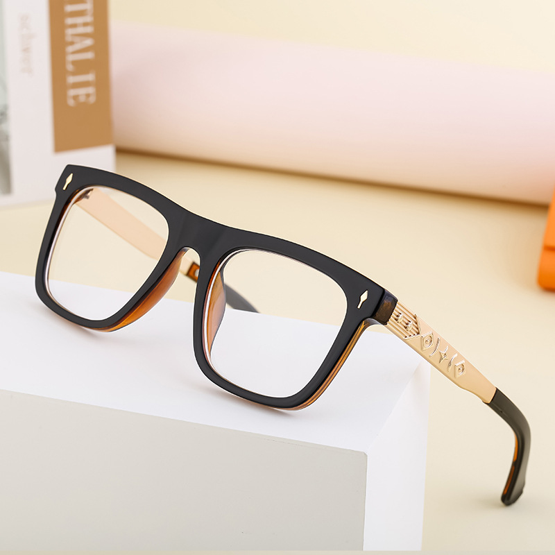 European and American retro square frame glasses frame men can be matched with myopia optical frame men cross-border glasses wholesale