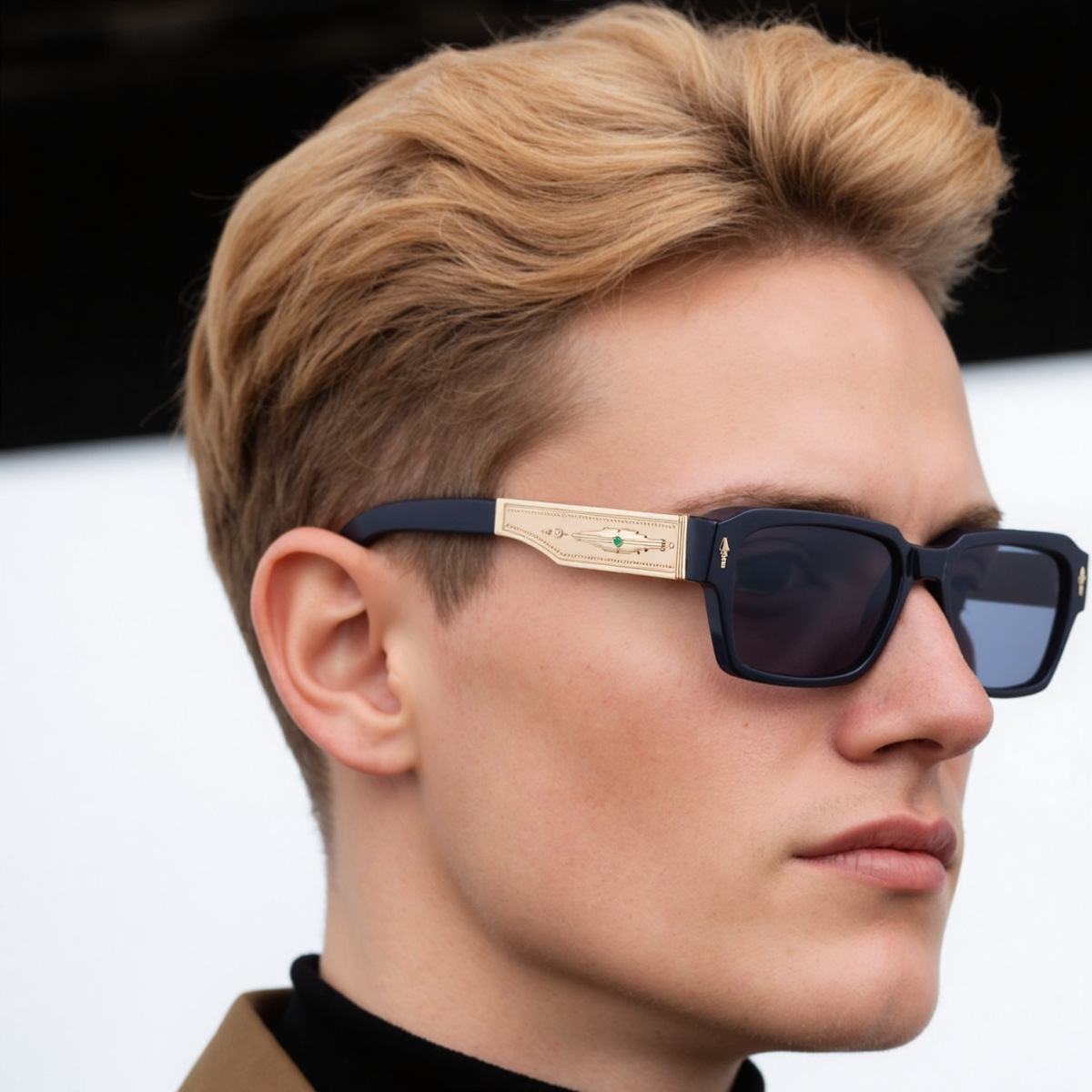 2025 New High end Sunglasses for Men, European and American Box Retro Sunscreen, Cross border High end Sunglasses for Driving