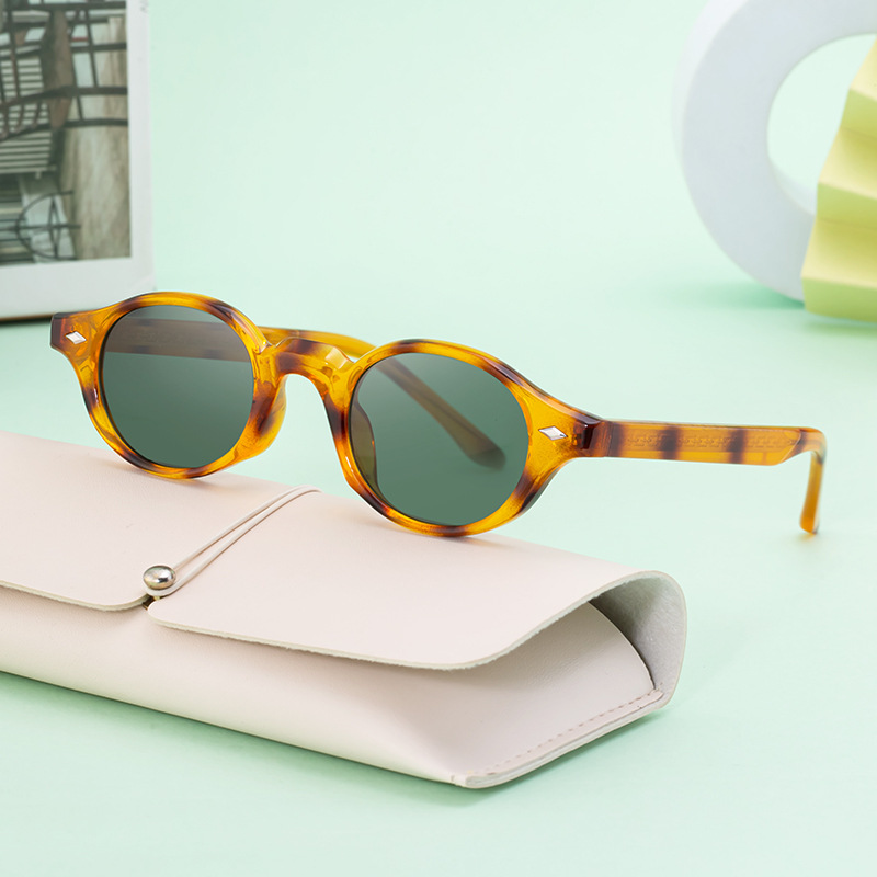 2025 New European and American Round Frame Sunglasses for Women, Personalized and Simple Sunscreen Sunglasses for Women, Cross border Wholesale Shapes