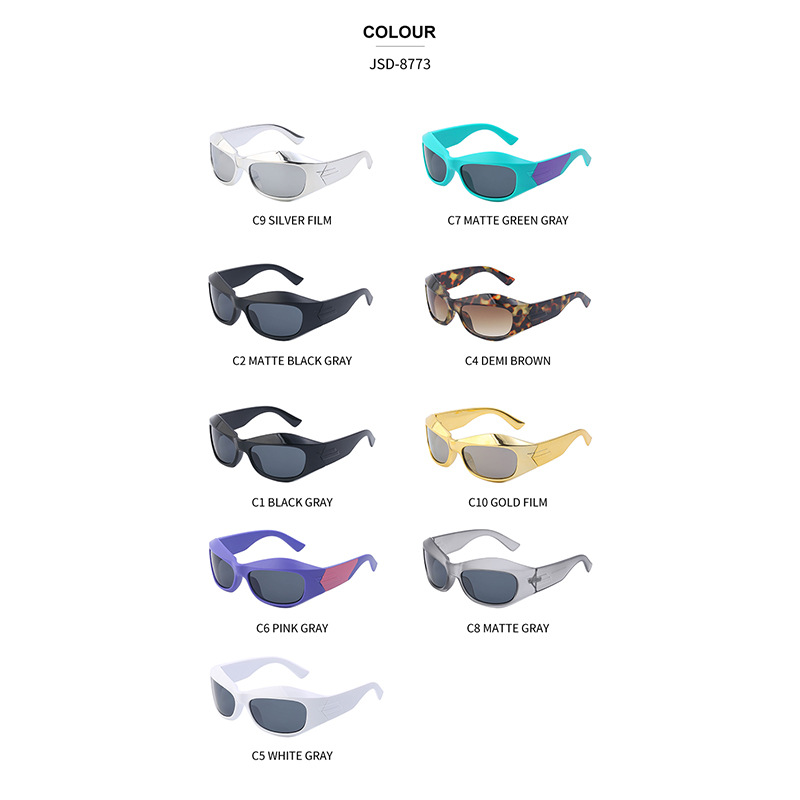 European and American steampunk style Y2K sunglasses for men, Amazon cycling sports sunglasses for women, cross-border glasses wholesale European and American steampunk style Y2K sunglasses for men, Amazon cycling sports sunglasses for women, cross-border glasses wholesale