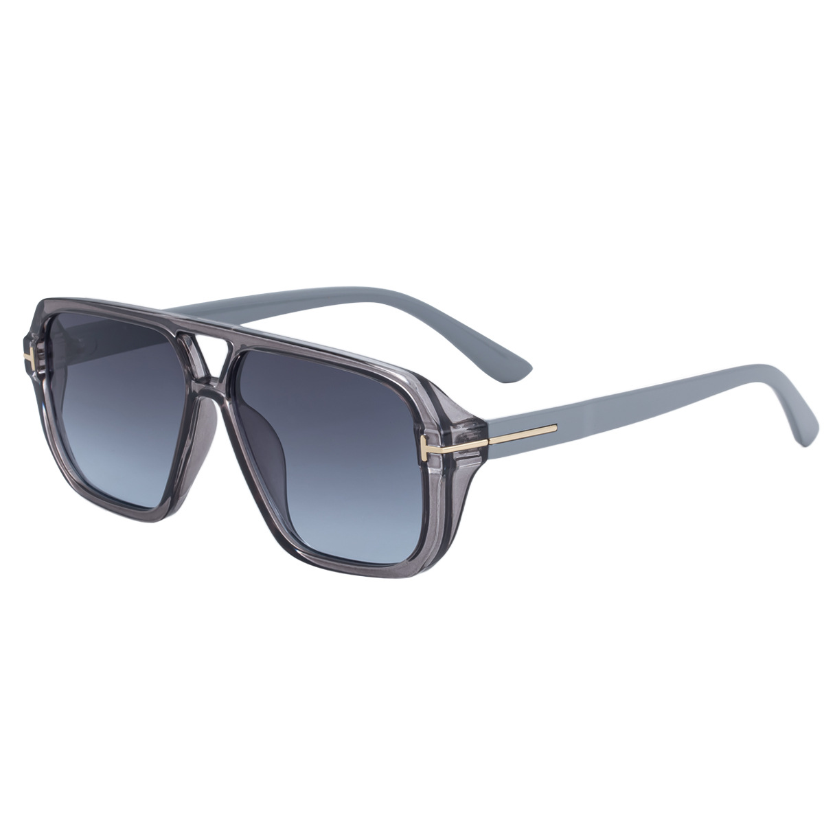 Box shaped double beam sunglasses, big brand 2025 unisex high-end sunglasses, driving specific sunscreen glasses, cross-border Box shaped double beam sunglasses, big brand 2025 unisex high-end sunglasses, driving specific sunscreen glasses, cross-border