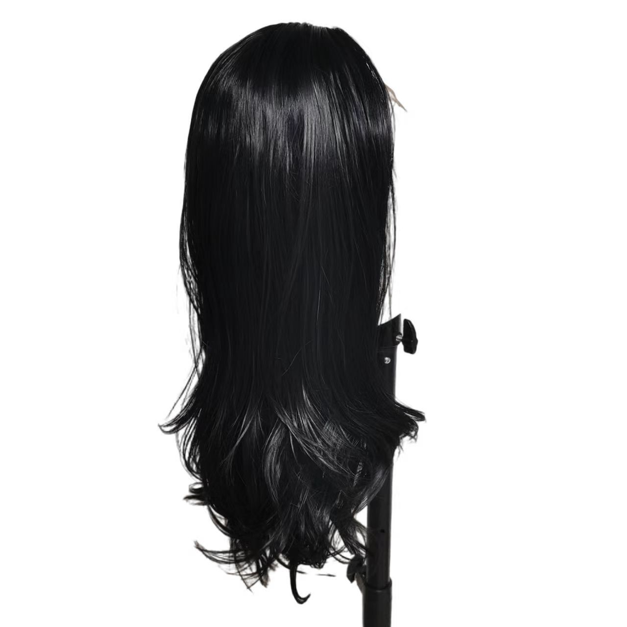 13x4 Black Front Lace Large Wave Synthetic Wig 150% Density Natural Interhair Line Women's Synthetic Hair Cover 13x4 Black Front Lace Large Wave Synthetic Wig 150% Density Natural Interhair Line Women's Synthetic Hair Cover