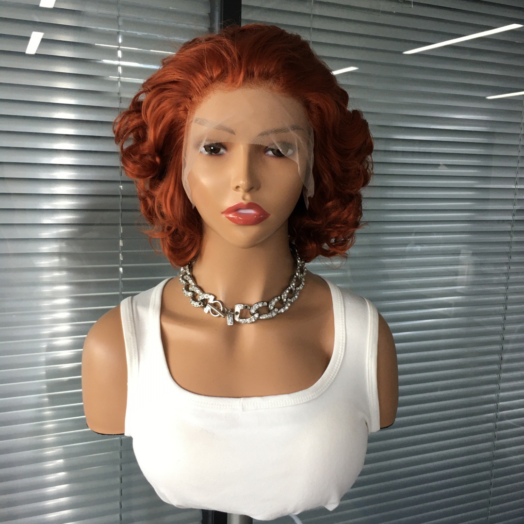 Amazon European and American Wig Women's Grey Gold Short Hair Curly 10 Inch Celebrity Same Style Factory Wholesale Full Headset Amazon European and American Wig Women's Grey Gold Short Hair Curly 10 Inch Celebrity Same Style Factory Wholesale Full Headset