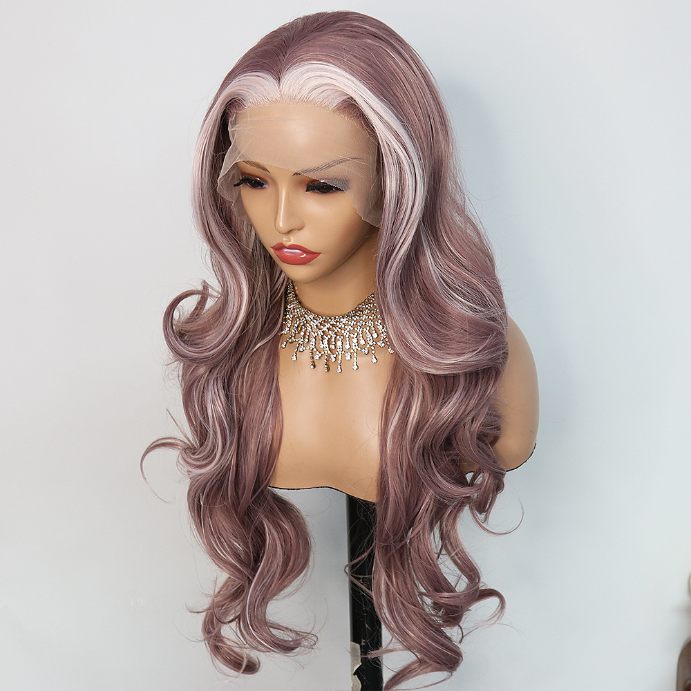 Hot selling cross-border exclusive synthetic lace wig headband for Europe and America, fluffy big wave long curly hair 26 inches Hot selling cross-border exclusive synthetic lace wig headband for Europe and America, fluffy big wave long curly hair 26 inches