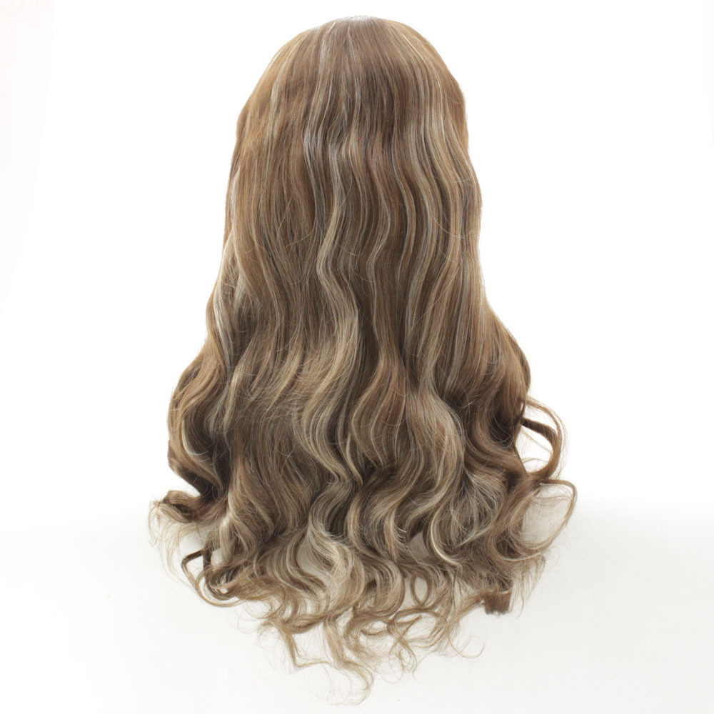 Wholesale fashion wigs from manufacturers, women's point color long curly hair, hot selling, European and American synthetic front lace wigs, one piece hair replacement Wholesale fashion wigs from manufacturers, women's point color long curly hair, hot selling, European and American synthetic front lace wigs, one piece hair replacement
