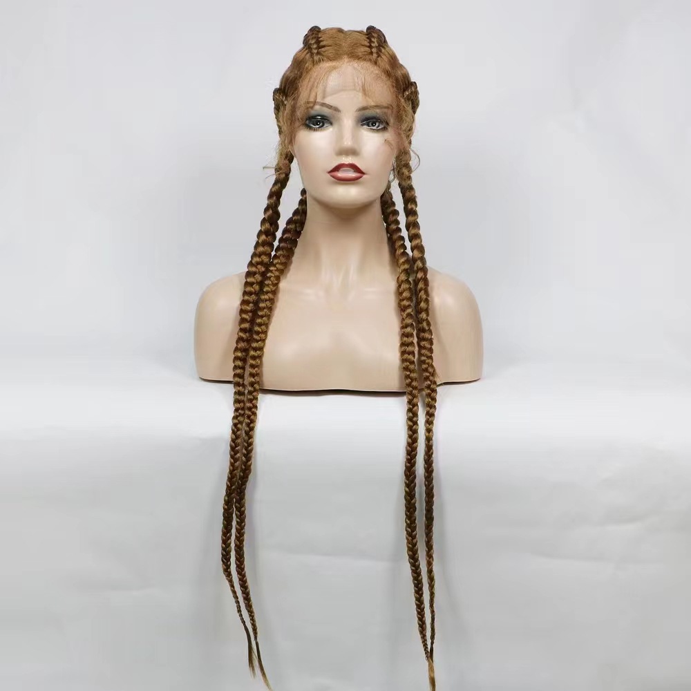 Amazon AliExpress Fiber Front Lace Wig Head Cover Four Stranded Braid Braid Wig One Piece Hair Replacement Amazon AliExpress Fiber Front Lace Wig Head Cover Four Stranded Braid Braid Wig One Piece Hair Replacement