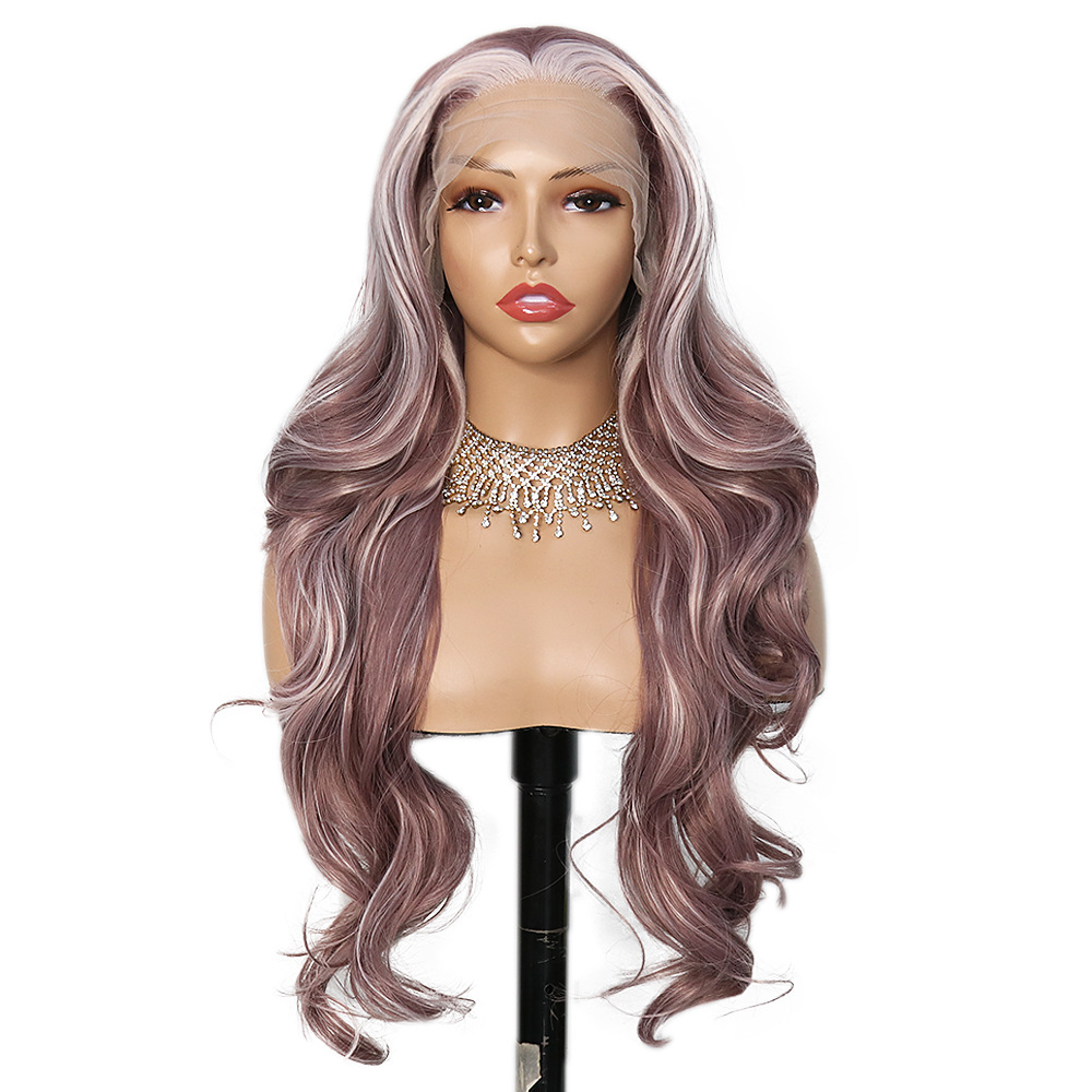 Hot selling cross-border exclusive synthetic lace wig headband for Europe and America, fluffy big wave long curly hair 26 inches Hot selling cross-border exclusive synthetic lace wig headband for Europe and America, fluffy big wave long curly hair 26 inches