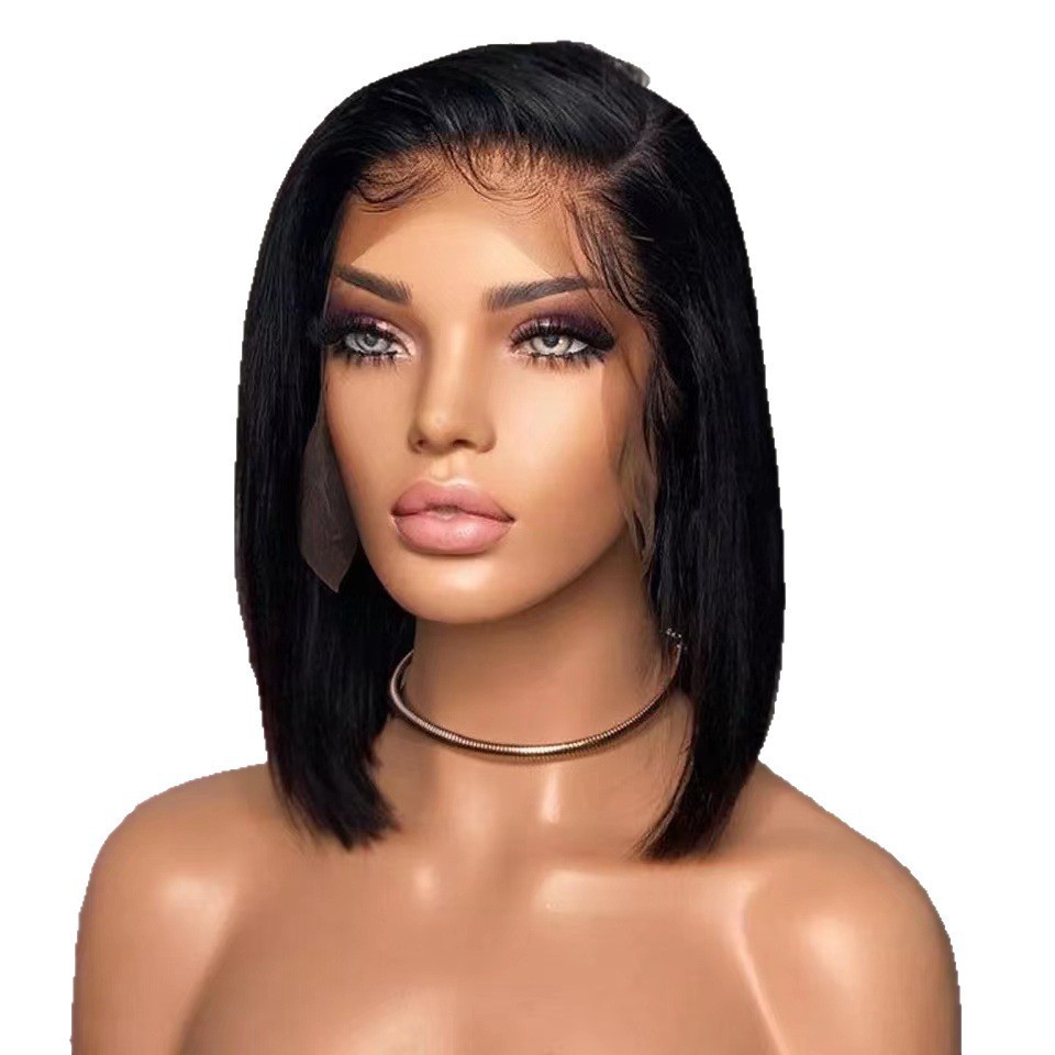 2025 New Product T-shaped Lace Wig, Hot Selling on AliExpress in Europe and America, Women's Short Straight Hair, Natural and Smooth Hair Cover 2025 New Product T-shaped Lace Wig, Hot Selling on AliExpress in Europe and America, Women's Short Straight Hair, Natural and Smooth Hair Cover