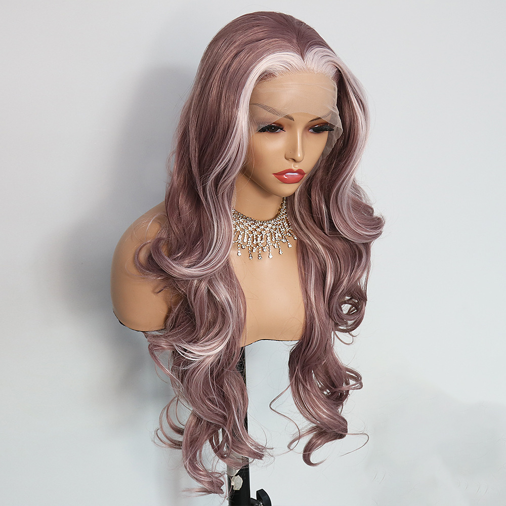 Hot selling cross-border exclusive synthetic lace wig headband for Europe and America, fluffy big wave long curly hair 26 inches Hot selling cross-border exclusive synthetic lace wig headband for Europe and America, fluffy big wave long curly hair 26 inches