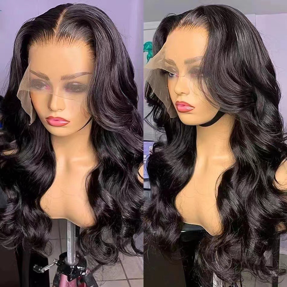 Amazon's new wig with split long curly hair, rose inner network synthetic high-temperature silk wig, long curly hair with big waves