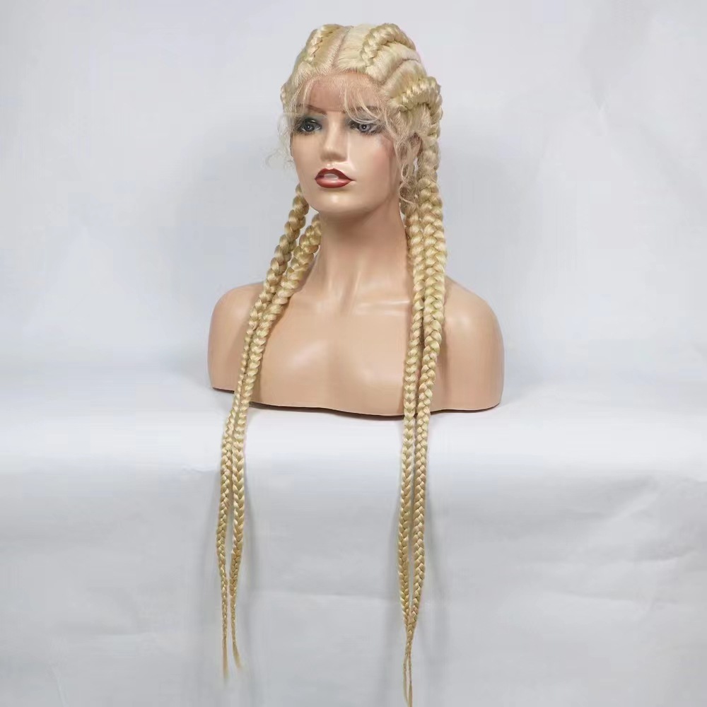 Amazon AliExpress Fiber Front Lace Wig Head Cover Four Stranded Braid Braid Wig One Piece Hair Replacement Amazon AliExpress Fiber Front Lace Wig Head Cover Four Stranded Braid Braid Wig One Piece Hair Replacement