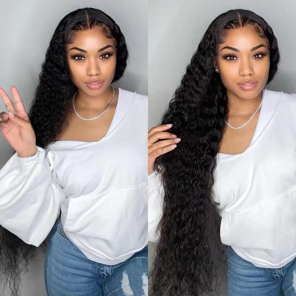 Wholesale of lace wigs, European and American wigs, women's long curly hair wigs, small rolled lace synthetic wigs, and head covers before 2025