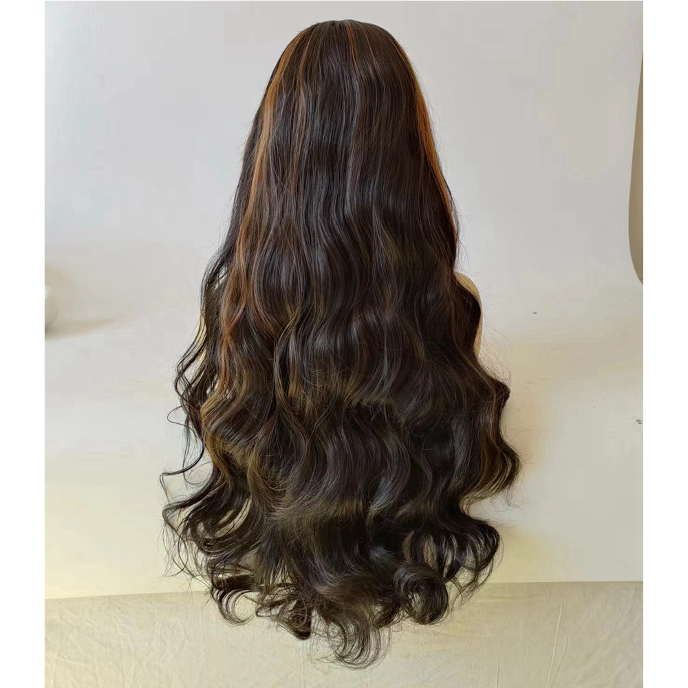 4/30 Fashion Mid point Color Long Curled Hair T-Part Hot Selling European and American Synthetic Front Lace Wig One Piece Hair Replacement 4/30 Fashion Mid point Color Long Curled Hair T-Part Hot Selling European and American Synthetic Front Lace Wig One Piece Hair Replacement