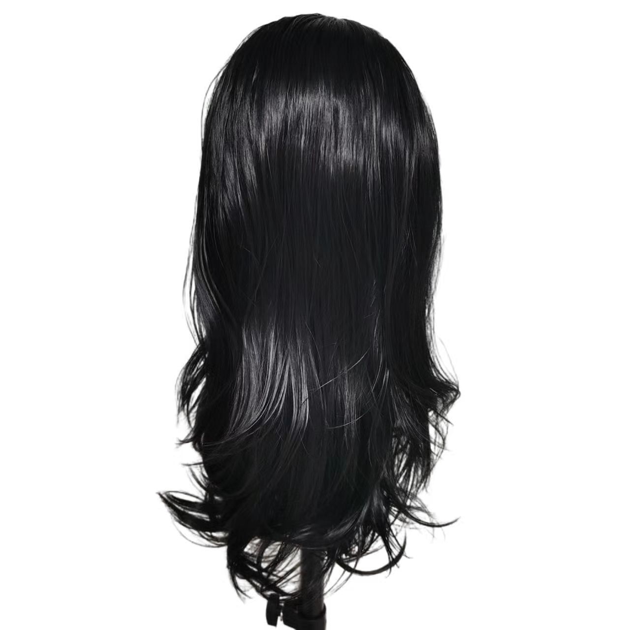 13x4 Black Front Lace Large Wave Synthetic Wig 150% Density Natural Interhair Line Women's Synthetic Hair Cover 13x4 Black Front Lace Large Wave Synthetic Wig 150% Density Natural Interhair Line Women's Synthetic Hair Cover