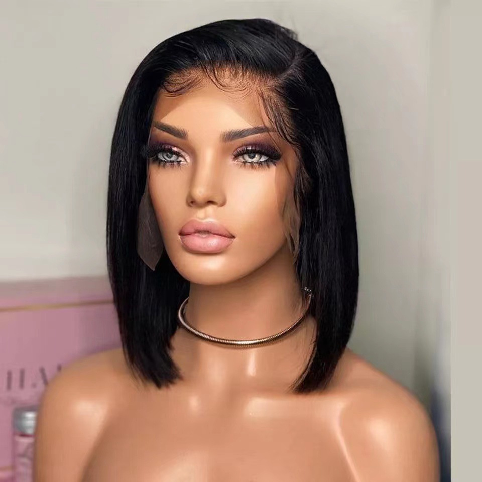 2025 New Product T-shaped Lace Wig, Hot Selling on AliExpress in Europe and America, Women's Short Straight Hair, Natural and Smooth Hair Cover 2025 New Product T-shaped Lace Wig, Hot Selling on AliExpress in Europe and America, Women's Short Straight Hair, Natural and Smooth Hair Cover