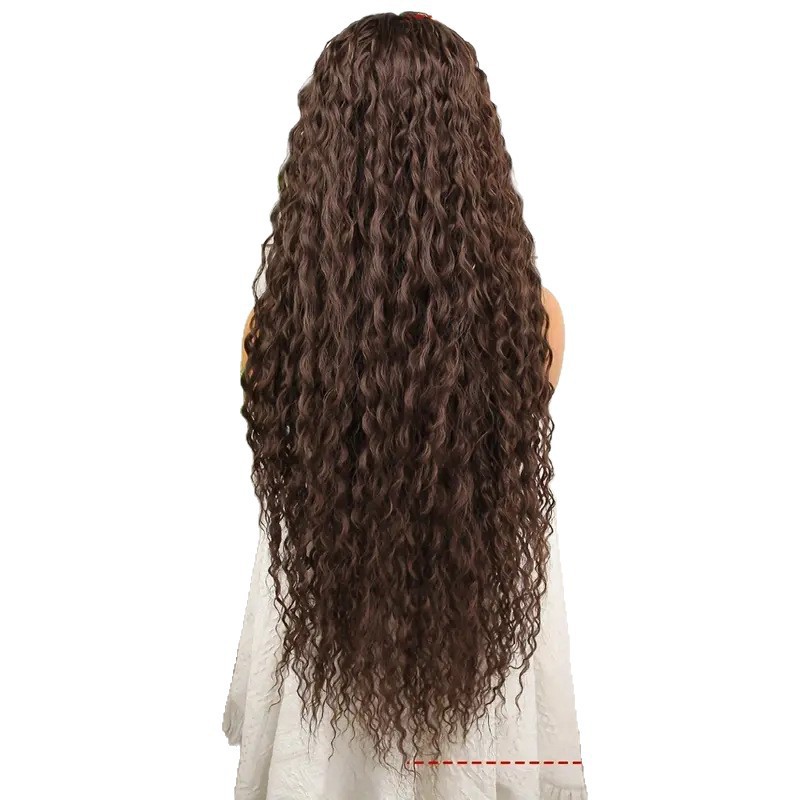 Cross border fashion African synthetic dirty braid wig temperament European and American women's long curly hair small curly manufacturer spot wholesale Cross border fashion African synthetic dirty braid wig temperament European and American women's long curly hair small curly manufacturer spot wholesale