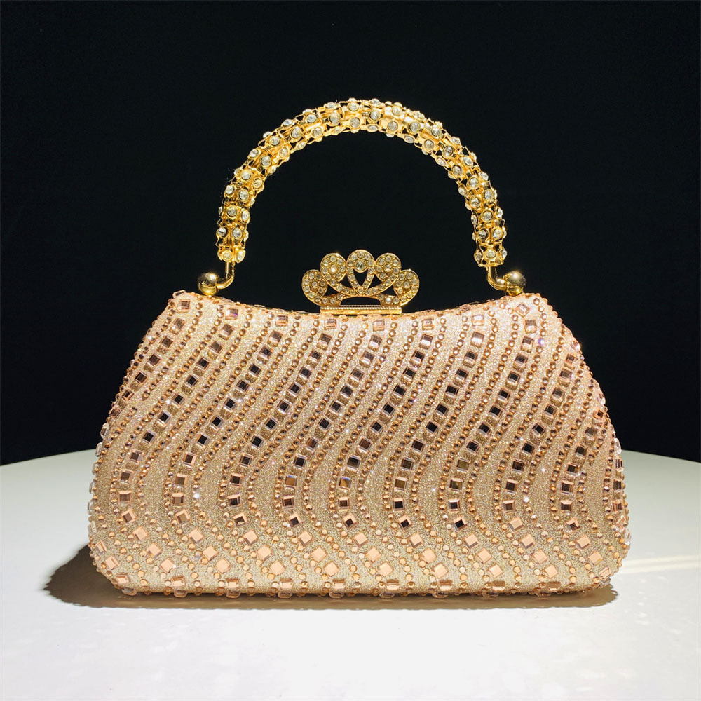 Hengmei Direct Sales European and American Fashion Hot Diamond Banquet Bag Cheongsam Dress Diamond Set Bag Instagram Wedding Handheld Banquet Women's Bag Hengmei Direct Sales European and American Fashion Hot Diamond Banquet Bag Cheongsam Dress Diamond Set Bag Instagram Wedding Handheld Banquet Women's Bag