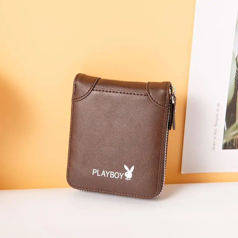 Playboy wallet men's short wallet wallet driver's license card wallet men's student Korean version trendy wallet Playboy wallet men's short wallet wallet driver's license card wallet men's student Korean version trendy wallet